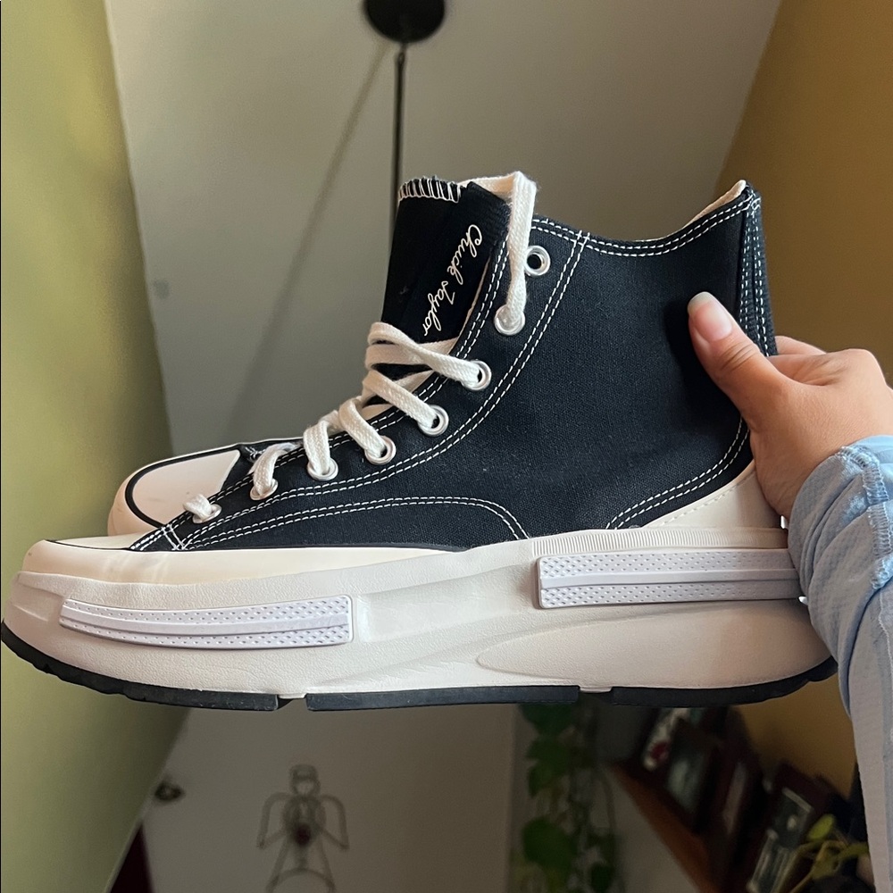 Converse Black and White High-Top Sneakers